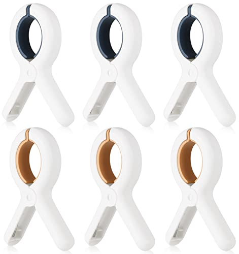 Popuppe 6 Stück Wäscheklammern Handtuchklemmen Große Handtuchklammern für Strandliegen, Strandtuch Clips Handtücher Towel Clips Strandtuchklammern Wäscheklammern für Strand Pool Tägliche Wäsche