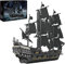Auforua Black Pearl Piratenschiff Modellbausatz, 2868-tlg Groß Klemmbausteine Piratenschiff MOC Set, Piratenschiff Bausteine Bausatz
