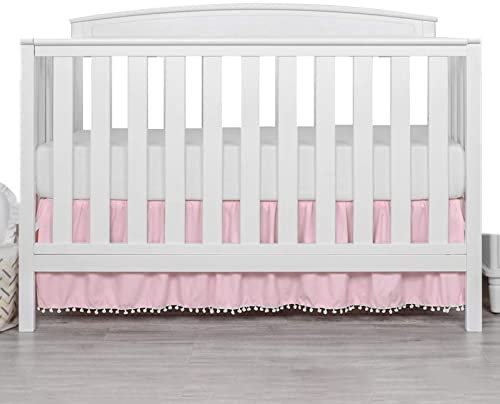 A/R Jupe de Berceau - Jupe de Berceau pour bébés garçons Filles | Jupe de Berceau de 71,1 x 132,1 cm fabriquée avec Un Tissu Doux pour amener bébé au Chaud et Confortable dans la Chambre de bébé