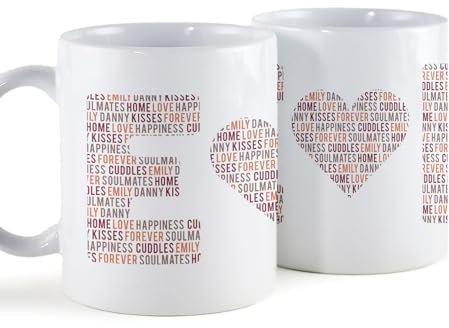 Make it Personal You give it, they personalize it! Perfect Personalised Couples Letter Mug, Gift for Boyfriend, Gift for Girlfriend, Birthday Gifts, Personalised Gifts