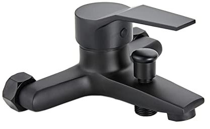 FQYEP Wannenarmatur Schwarz,Matt-schwarz,Badewannenarmatur Adapter,Messing,Wannenarmatur Schwarz Matt,Wannenarmatur Schwarz,Badewannenarmatur Schwarz,Chrom