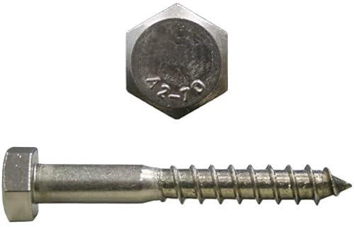 Holzschrauben Sechskant DIN571 6x50 Edelstahl V2A 100 Stk.