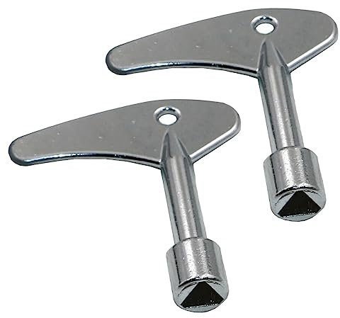 NOUJEN 2 Pièce Clé Triangulaire en Métal,Clés Triangulaires,Clé de la Boîte du Compteur pour Armoire de Compteur Électrique à Eau de Gaz