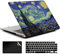 AMCJJ Custodia Rigida Compatibile con MacBook Air 13 Pollici 2022 2021 2020 Release M1 A2337/A2179,Plastica Case Cover & EU Tastiera Cover & Screen Protecto,Notte Stellata 1