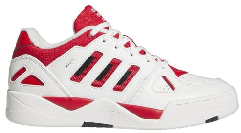 adidas MIDCITY Low Shoes, Zapatillas de Baloncesto Hombre, Cloud White/COLRED/Carbon Black, 44 EU