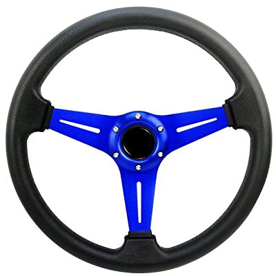 NOVEMS Lenkrad Für Golf 4 Sportlenkrad Modifiziertes Lenkrad 14 Zoll 350 Mm Aluminium Bewegliches Ruder Autolenkrad (Color : 4)