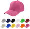 Aomig Basecap Unisex, Freizeit Baseball Cap Herren und Damen, Einstellbare Kappe mit Schirm, Sonnenschutz Baseballkappe für Outdoor Running Tennis Golf Reisen(Rose Rot)