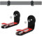 PUTORSEN Soundbar Wall Mount Bracket Universal, Dual Shelf With Anti-Skid Pad & Adhesive, Mounting Bracket Under TV for Soundbars With or Without Holes, Up to 33lbs, Black