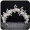 Reaky Star Hochzeits-Diademe und Kronen, silberne Braut-Stirnbänder, Perlen-Kopfschmuck, Strass-Braut-Haarschmuck für Frauen
