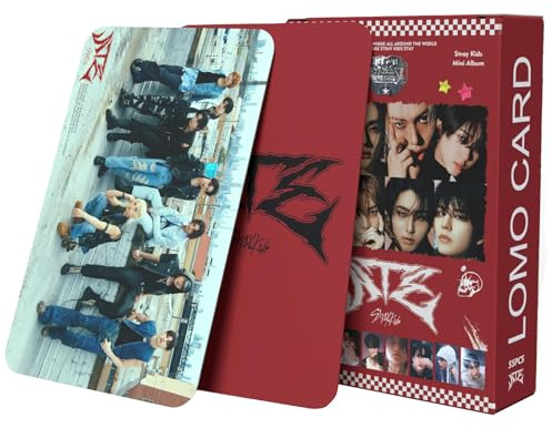 KPOPBP Stray Kids ATE Album Photocards 55PCS KPOP Photo Cards SKZ Album LOMO Card Set, Gift for Boys and Girls Merch