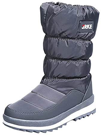 Warm Gefüttert Winterstiefel Damen - Schneestiefel Plateau Thermostiefel Halbschaft Schneeschuhe Kurzschaft Boots Wasserdicht Outdoor Keilstiefeletten Trekking Wanderschuhe