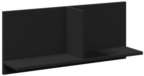 vidaXL Wall Cabinet 70x16.5x30 cm Black Engineered Wood