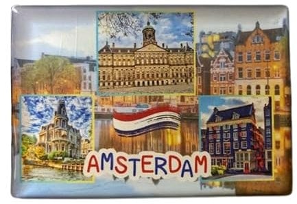 City Amsterdam Holland Kühlschrankmagnet, Amsterdam Holland Souvenir, Niederlande Magnet, Amsterdam Geschenk, Amsterdam Souvenir