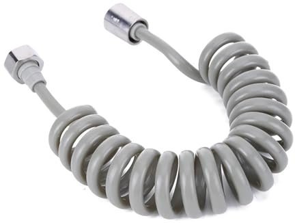 Spring Shower hose,2/3/5M Flexible Shower Hose Universal Spring Extension Hand Sprayer Pipe Connector Spring Tube Bathroom Toilet Bidet Accessories(2m)