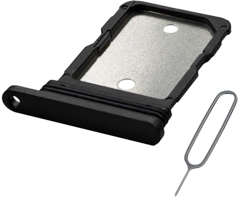 MMOBIEL Dual-SIM- Kartenhalter Kompatibel mit Google Pixel 7a - SIM-Tray - SIM-Kartensteckplatz - SIM-Kartenhalter Ersatz - inkl. SIM-Nadel und Wasserdichtem Gummiring - Schwarz