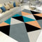 WQMMD küche teppichvorleger Moderne Geometrie Wohnzimmer Mode Korridor Short Pile Area Teppich deko zimmer tumblr Multicolor deko esstisch teppich room decor teenager teppich dekoration balkon 50X80CM