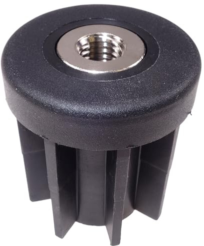 Gewindestopfen M12 für Rundrohr D48.3x2.0mm, Kunststoff PA glasfaserverstärkt, schwarz