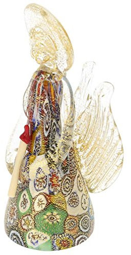 Glass Of Venice Goldener Quilt Millefiori Murano Engel