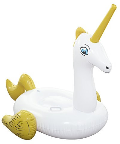 Bestway Schwimtier Einhorn tier aufblasbar Matratze, 165 x 145 cm