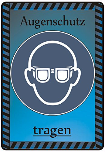 Schild Hinweisschild Hinweis Augenschutz tragen Schutzbrille Schutz Brille Not