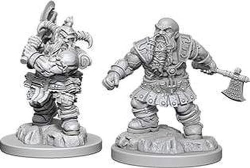 Wizkids D&D Nolzur's Marvelous Miniatures: Male Dwarf Barbarian (6 Units)