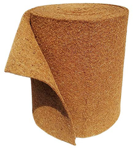 MW.Shop.24 Kokosmatte 100% Biologisch Winterschutz für Pflanzen Kälteschutz in 25cm / 50cm / 75 cm / 100cm (Breite) - (Meterware) Garten (100cm x 1m)