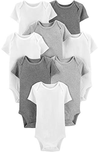 Simple Joys by Carter's Unisex Baby Neutral Short-Sleeve Bodysuit Body (8er Pack)