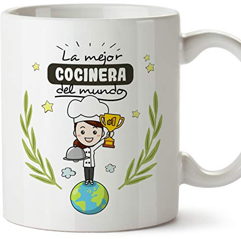 MUGFFINS Taza Cocinera (Mejor del Mundo) - Regalos Originales y Divertidos de Cocina