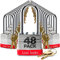 Lion Locks 48 Keyed Alike Padlocks with 2 Long Shackle, 96 Keys - Padlocks for Outdoor Use, Hardened Steel Case, Pick Resistant Brass Pin Cylinder
