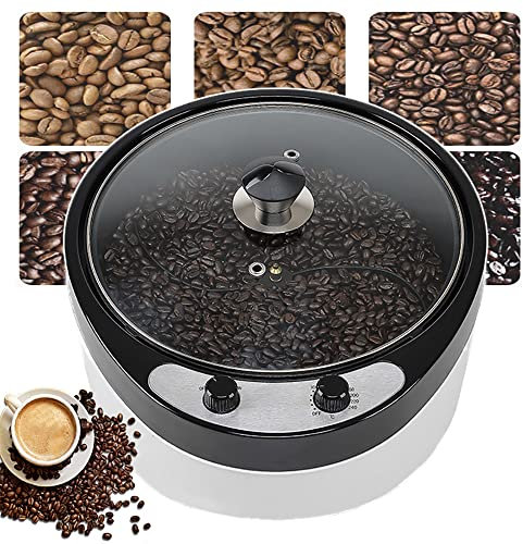 Tostatori di Caffè, Macchina Per La Torrefazione Elettrica Dei Chicchi Di Caffè Per Uso Domestico Da 1800 W, Temperatura Regolabile 0-240 ℃, Design Della Superficie Inclinata Di 45 °