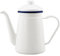 JMAHM Tea Pot Enamel Coffee Pot 1L Water Pot Used for Coffee Tea Milk Oil Induction Cooker Gas Stove Universal (White)