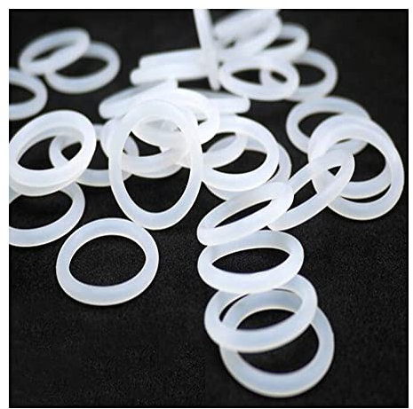 10 pcs weißer Gummi-Dichtungsring-Wärme-resistenter Lebensmittel-Silikon-O-Ring,OD 70mm CS 3mm