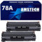 2 Pack 78A CE278A 78L CE278L CE278AD Kompatibel Tonerkartusche als Ersatz für HP Laserjet M1536 MFP M1536DNF P1560 P1566 P1606 P1606DN Schwarz