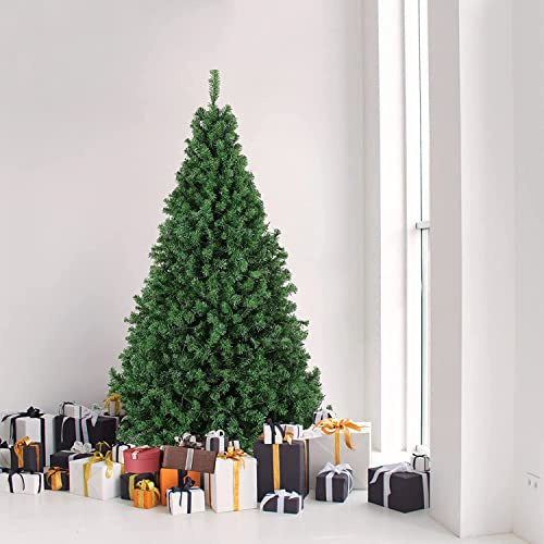 Green Artificial Christmas Tree Bushy Xmas with Stand Colorado Pine Tree 10ft with 1800 Branches Bushy Holiday Xmas Outdoor Indoor Decor