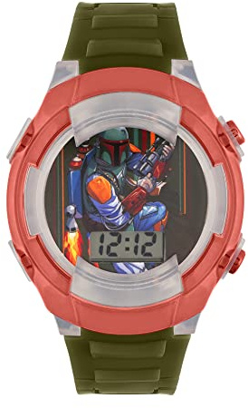 Star Wars Jungen Digital Quarz Uhr mit Silikon Armband BOB4002