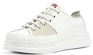 Camper Women's Runner Up K201580 Trainers, White Grey 1, 4 UK