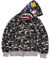 LIAOPUFUS Uomo 3D Stampato Shark Felpa con Cappuccio Hip Hop a Maniche Lunghe Zipper con Cerniera Mimetica Moda Street Wear(M,nero destra)
