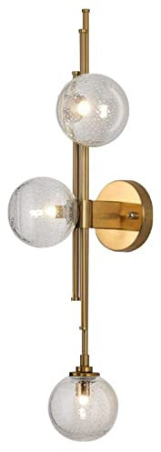 Applique Murale Boule Minimaliste Moderne, Applique Murale G9, Applique Murale en Verre Transparent de Chevet, Appliques murales décoratives d'intérieur (Transparent)