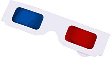 Papierbeugung 3d-brillen Vreativew Film 3d-brillen Für Zuhause, Festivals, Clubs, Einzigartige Kinderpartygeschäfte (rot, Blau), Papierbrillen, Kreative Papiergläser, 3-dimensionale Brille