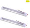 papasbox 2x LED Innenbeleuchtung 72 LED Auto Innenraumbeleuchtung 12V-80V 4.5 W LED Leiste Einbauleuchte Innenleuchte Unterbauleuchte Interior Leuchtstofflampe für Camping Wohnmobil Lieferwagen Boot