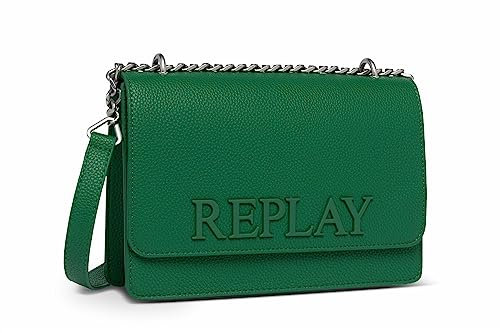 Replay Damen Umhängetasche Klein aus Kunstleder, Green Spring 386 (Grün), Onesize