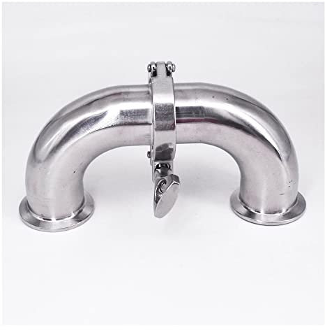 UVERLY 0,5 1,5 2 2,5 3 3,5 4 Tri-Clamp 180-Grad-Bogen SUS304 316L Edelstahl Sanitär-Rohrverschraubungsverbinder Homebrew (Color : SUS304, Size : 32mm OD K50.5mm)