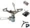 EVOCAMP kompakter Campingkocher 1.8 kW, Camping-Stove, Titan-Gehäuse Mini Gaskocher mit Gasregulierung, kompatibel mit schraubbaren Gaskartuschen - ideal für Camping (Minikocher)