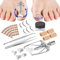 KALUROIL 85 PCS Nagelkorrekturspange Eingewachsene Zehennägel Set - teiliges Pediküre Werkzeug für schmerzfreie Nagelpflege