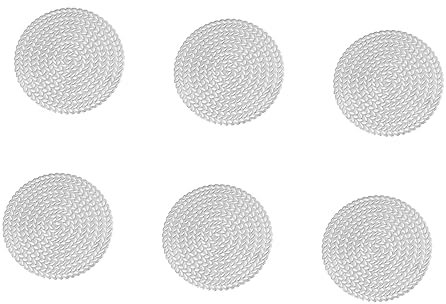 BESTonZON 6 Stk Hohler Pvc-untersetzer Untersetzermatte Trinken Topflappen Untersetzer Hyazinthe Geflochtener Untersetzer Runde Untersetzer Tee-untersetzer Tischsets Runder Tisch Klassisch