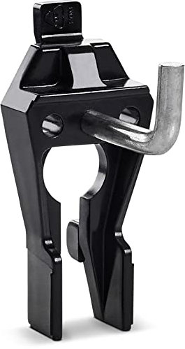 Raaco Winkelhaken Clip 3-25 für Lochwand & Werkzeugwanden, 25 mm Länge, Ideal für Bohrer, Elektroschrauber & kleinere Sägen, Robuste Werkzeughalter aus Stahl & Polyacetal, Lochwand Zubehör, Set von 5