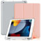 DAORANGE Hülle für iPad 9. / 8./ 7. Generation 10.2 Zoll, Ultra Dünn Trifold Ständer Slim PU-Leder Schutzhülle mit Stifthalter & Auto Schlaf/Aufwach für iPad 10.2 2021/2020/2019 (Rosa)