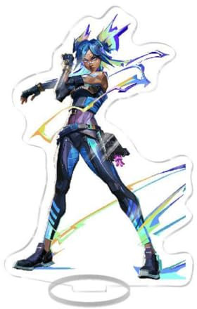 NIRBO Valorant Figur Acrylständer, Neon, High Definition, CNC-Schnitt, 16 cm, perfekt zum Präsentieren und Sammeln