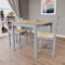 Vida Designs 2-Sitzer-Essgruppe, Grau & Kiefer