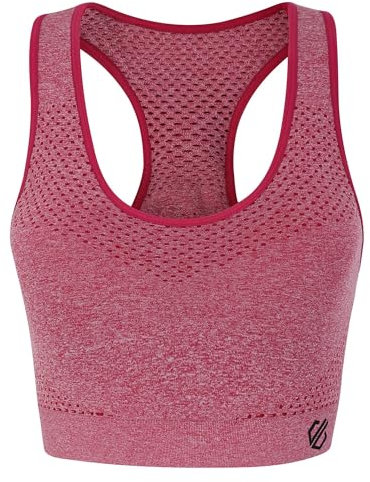 Dare 2b Reggiseno Sportivo da Donna Don't Sweat It II, Opaque, Rosa, XL